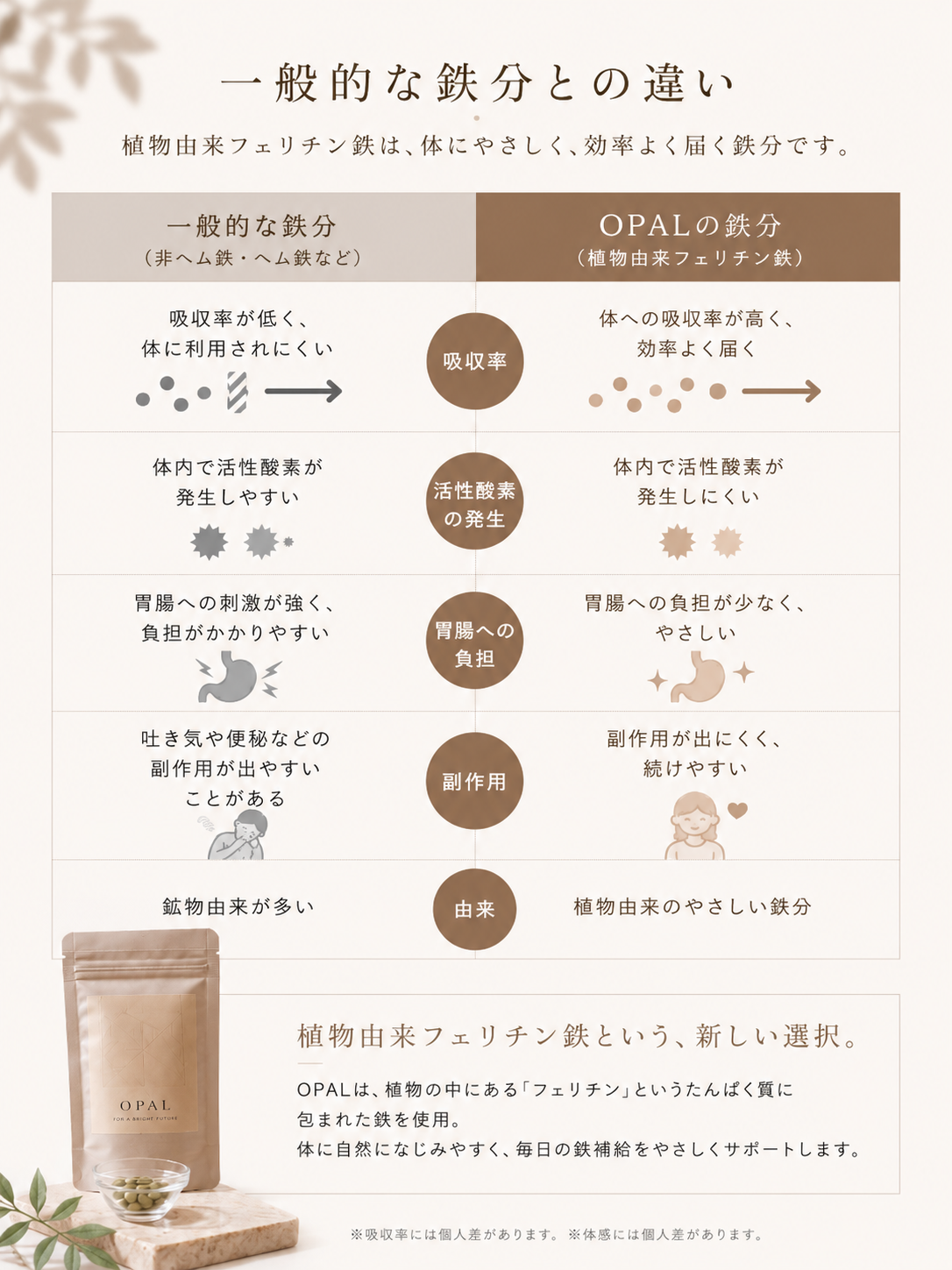 【納期10月末】OPAL フェリチン鉄貯金サプリ