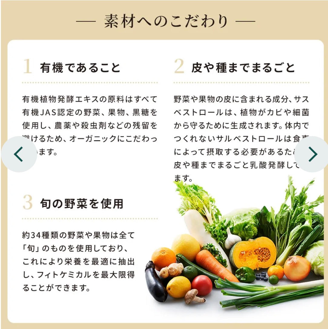 有機植物発酵エキス/酵素ペースト
